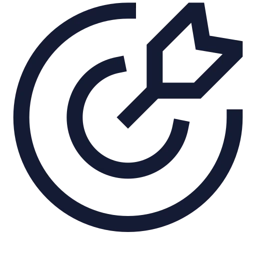 Goal Icon in Stroke Sharp style