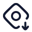 Goldbuy icon with stroke rounded style