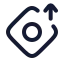 Goldsell icon with stroke rounded style