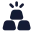 Gold icon with solid standard style
