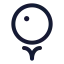 Golfball icon with stroke rounded style