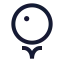Golfball icon with stroke sharp style