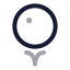Golfball icon with twotone rounded style