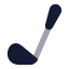 Golfbat icon with bulk rounded style
