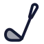 Golfbat icon with duotone rounded style