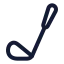 Golfbat icon with stroke standard style