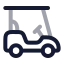 Golfcart icon with twotone rounded style