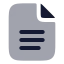 Googledoc icon with bulk rounded style