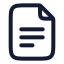 Googledoc icon with stroke rounded style
