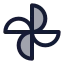Googlephotos icon with duotone standard style