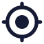 Gps icon with solid standard style
