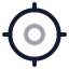 Gps icon with twotone rounded style