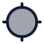 Gps icon with duotone standard style