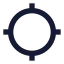 Gps icon with solid sharp style