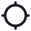 Gps icon with solid standard style