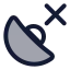 Gpsdisconnected icon with duotone rounded style