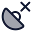 Gpsdisconnected icon with duotone standard style