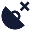 Gpsdisconnected icon with solid sharp style