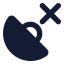 Gpsdisconnected icon with solid standard style