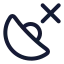 Gpsdisconnected icon with stroke rounded style