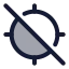 Gpsoff icon with duotone standard style