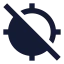 Gpsoff icon with solid sharp style