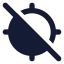 Gpsoff icon with solid standard style