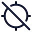 Gpsoff icon with stroke rounded style