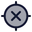 Gpsoff icon with duotone rounded style