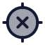 Gpsoff icon with duotone standard style