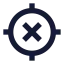 Gpsoff icon with solid sharp style