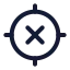 Gpsoff icon with stroke standard style