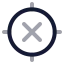 Gpsoff icon with twotone rounded style