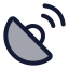Gpssignal icon with duotone standard style
