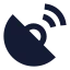 Gpssignal icon with solid sharp style