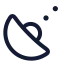 Gpssignal icon with stroke rounded style