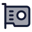 Gpu icon with duotone standard style