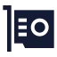 Gpu icon with solid sharp style