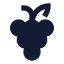 Grape icon with solid sharp style