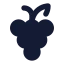 Grape icon with solid standard style