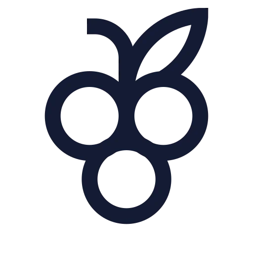 Grape Icon in Stroke Sharp style