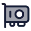 Graphiccard icon with duotone standard style