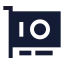 Graphiccard icon with solid sharp style