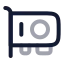 Graphiccard icon with twotone rounded style