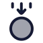 Gravity icon with duotone rounded style
