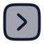 Greaterthansquare icon with duotone rounded style