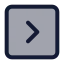 Greaterthansquare icon with duotone standard style