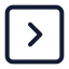Greaterthansquare icon with stroke standard style