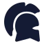 Greekhelmet icon with solid standard style
