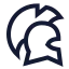 Greekhelmet icon with stroke sharp style